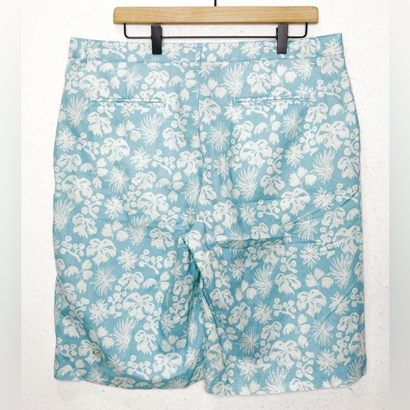 Isle Bay Linens Men's Linen Blend Tropical Print Shorts Size 36 - Picture 2 of 5